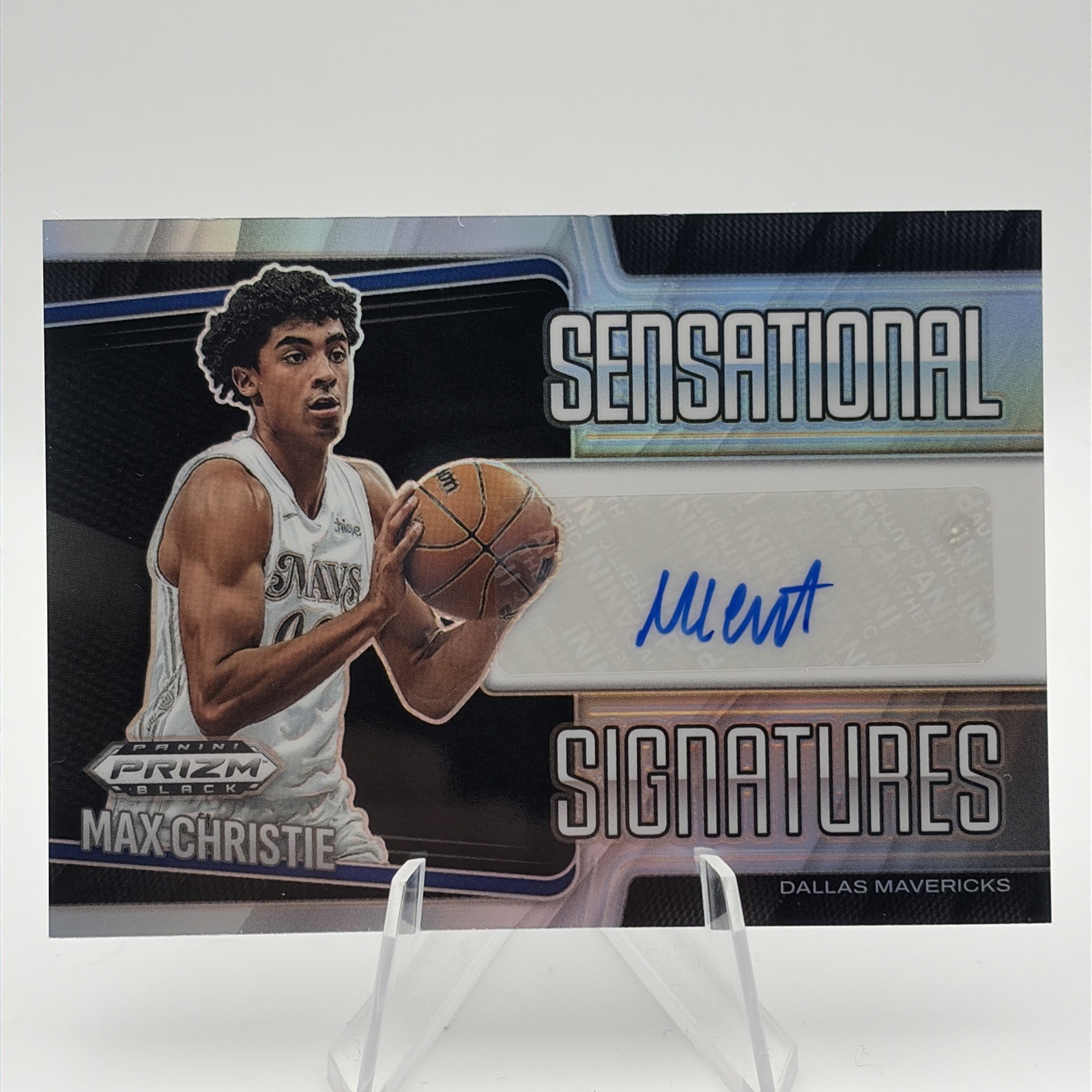 2024-25 Panini Prizm Black — Sensational Signatures Max Christie Silver Prizm