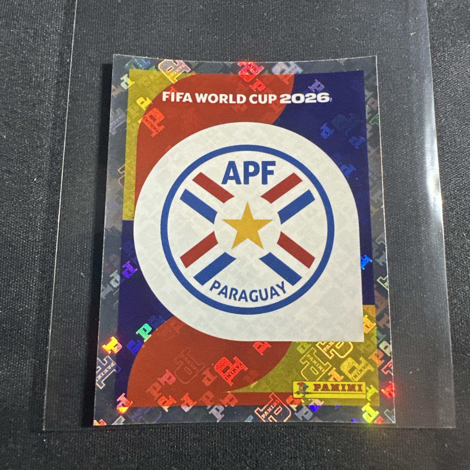 2026 Panini FIFA World Cup Sticker Foil Team Logo #PAR1 Paraguay