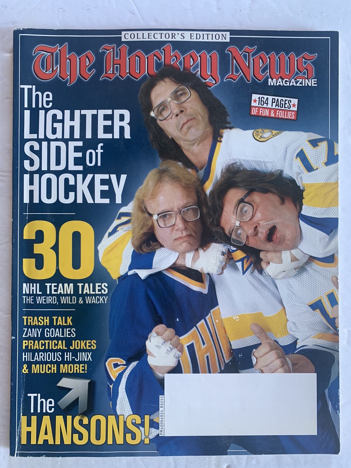 THE HOCKEY NEWS/SPORTS ILLUSTRATED HANSON BROTHERS COLLECTOR’S EDITIONS w/Photo