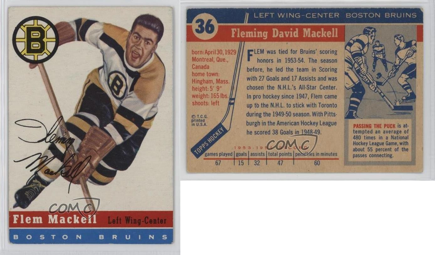 1954-55 Topps Fleming MacKell #36 0q4x