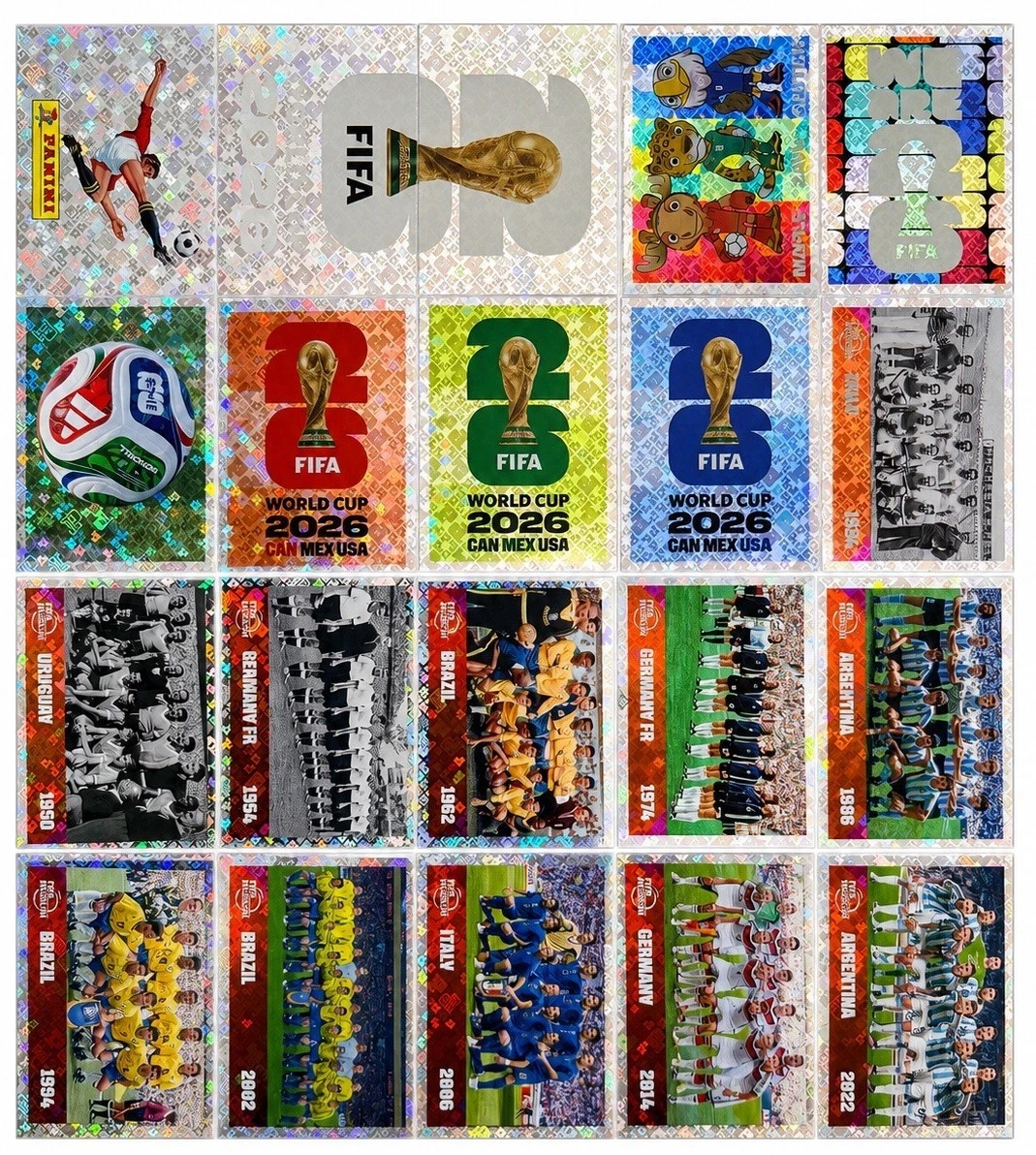 2026 Panini FIFA World Cup intro intro/intro special stickers (#00 to #FWC19)