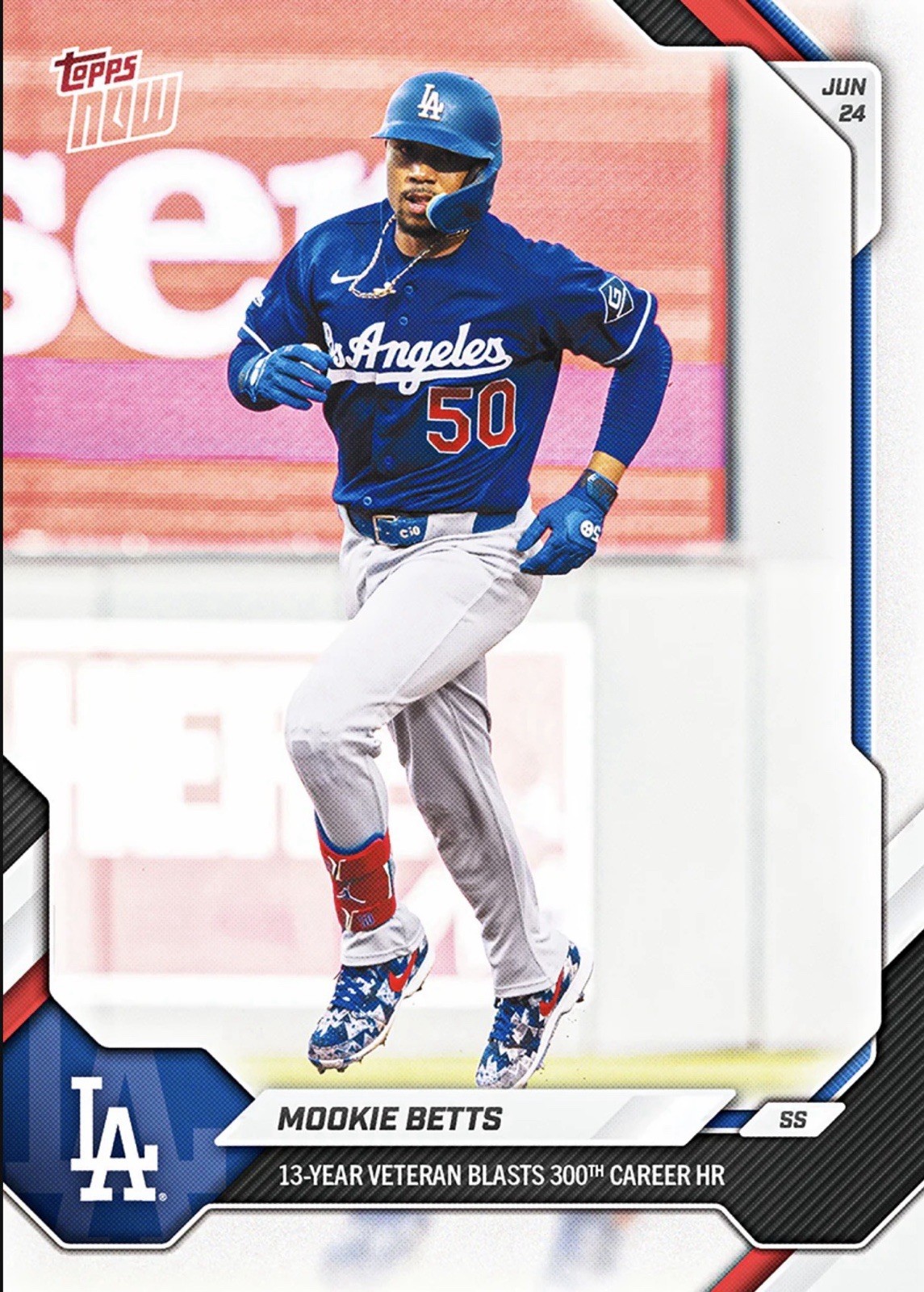 2026 Topps Now MLB #376 Mookie Betts Los Angeles Dodgers — PRESALE
