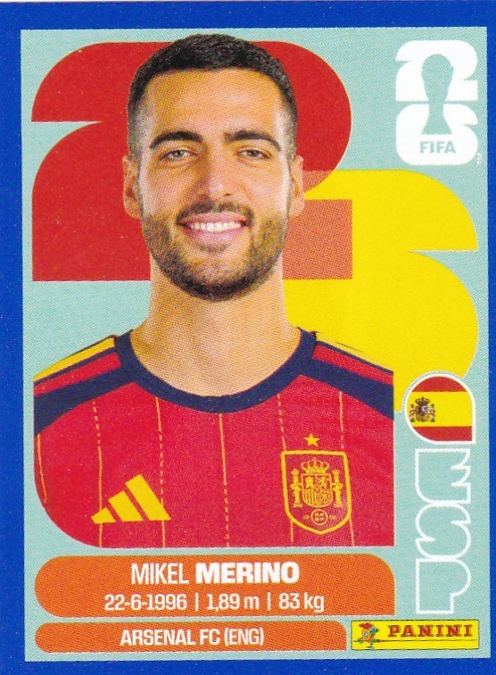2026 PANINI FIFA World Cup SSP BLUE Sticker #ESP14 Mikel Merino — Spain