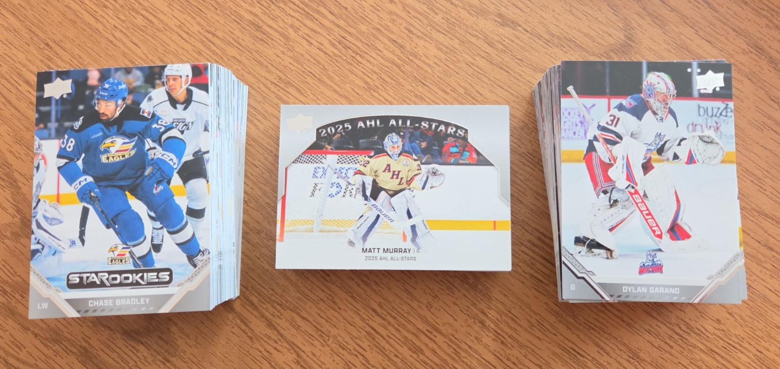 2025/2026 Upper Deck AHL Hockey Base Singles #1 to #150 — Create Own Lot