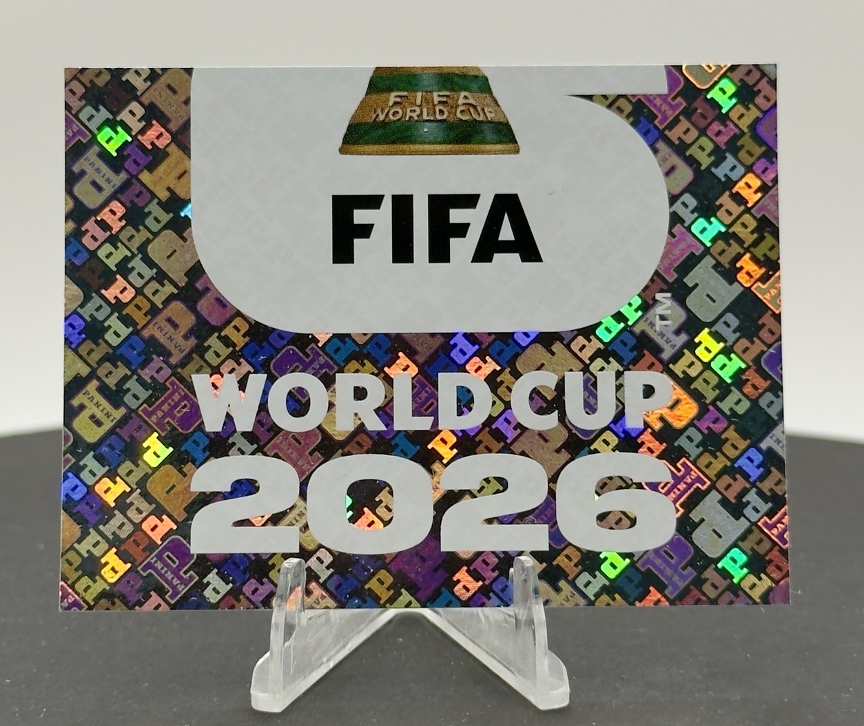 2026 Panini World Cup FWC 2 HOLO FOIL Sticker-Trophy Emblem Logo-Unstuck-CodeNM