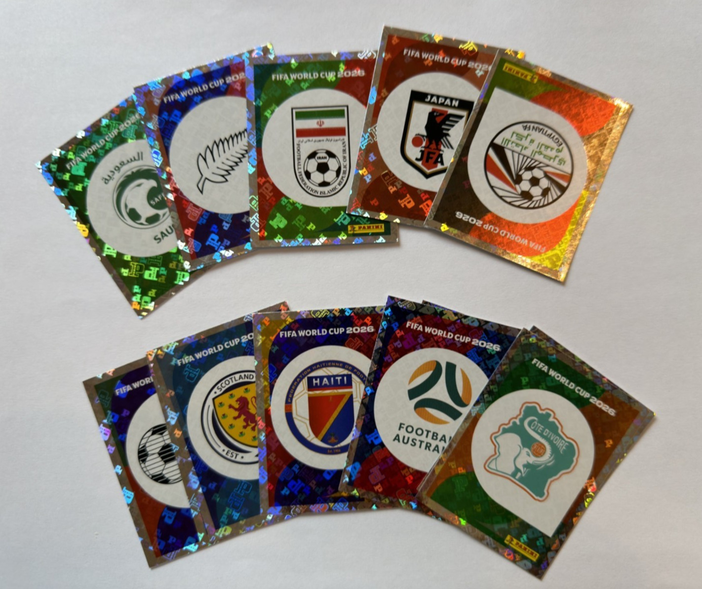 PANINI 2026 FIFA World Cup INDIVIDUAL Stickers -Team Emblems-LAST ONES