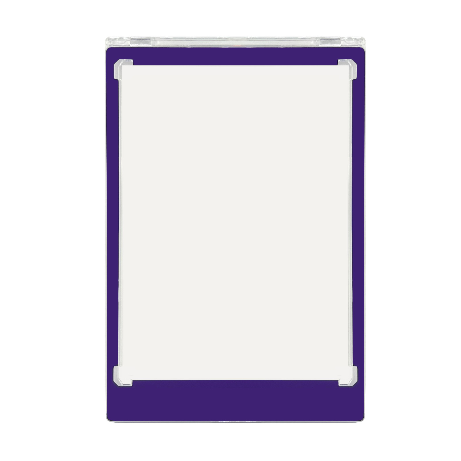 CF Magnetic Card Holder One Touch Case PURPLE BORDER — 35PT-360PT Sizes