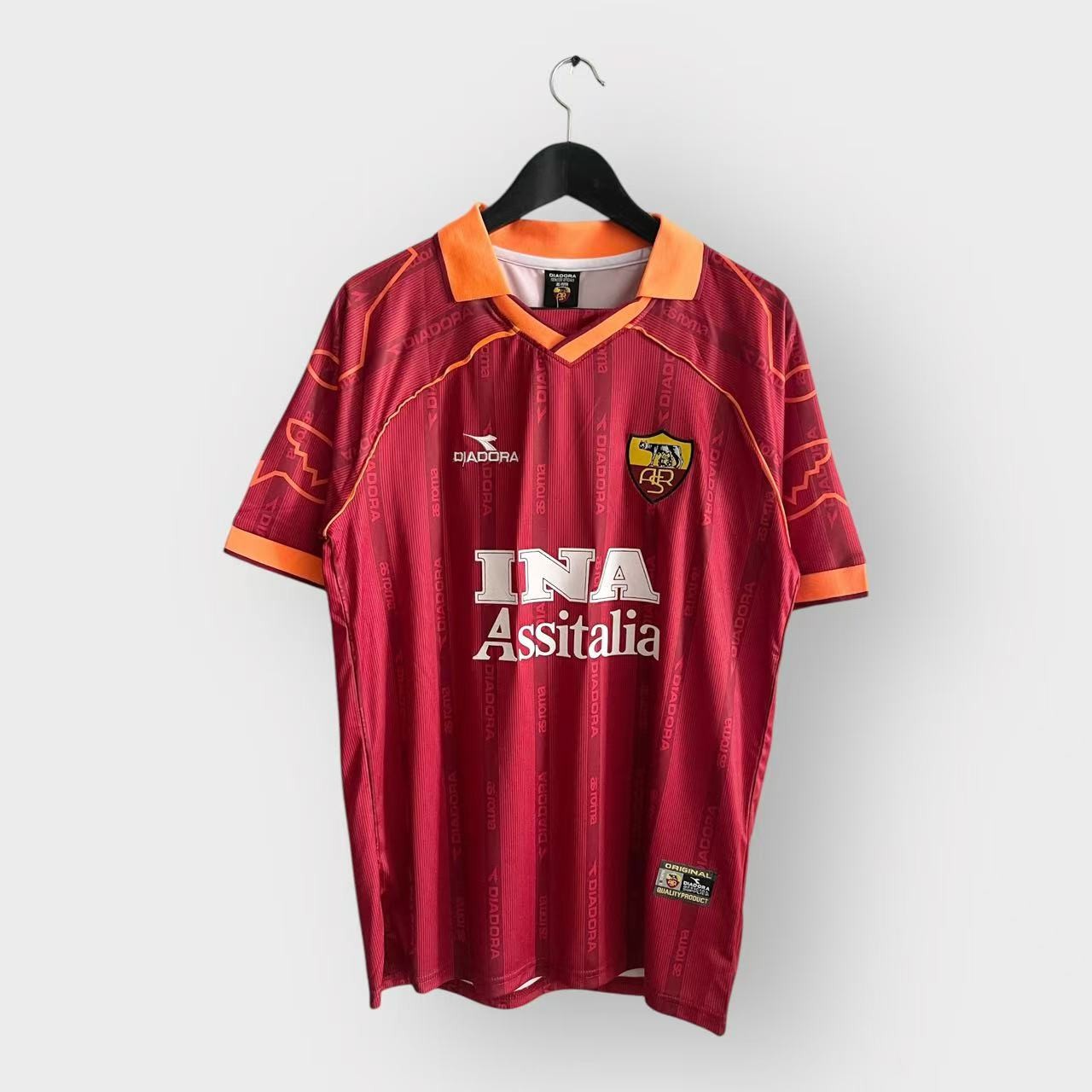 Roma Soccer Team New Men’s Retro Soccer Jersey — L Francesco Totti