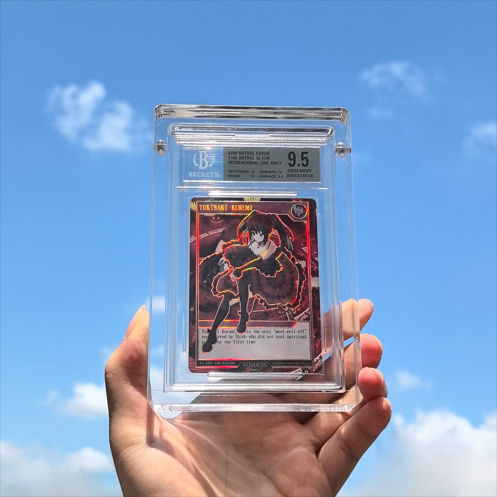 Premium Acrylic Magnetic Clear Display Protector Case for BGS Graded Card Slab