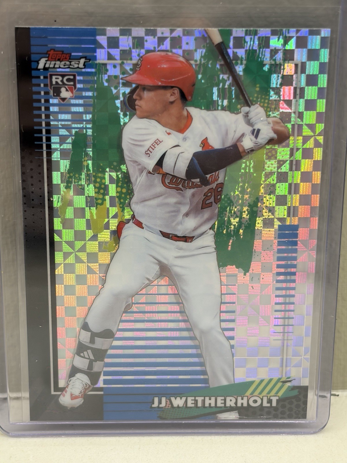 2026 Topps Finest JJ Wetherholt X-Fractor #269 Rookie Cardinals