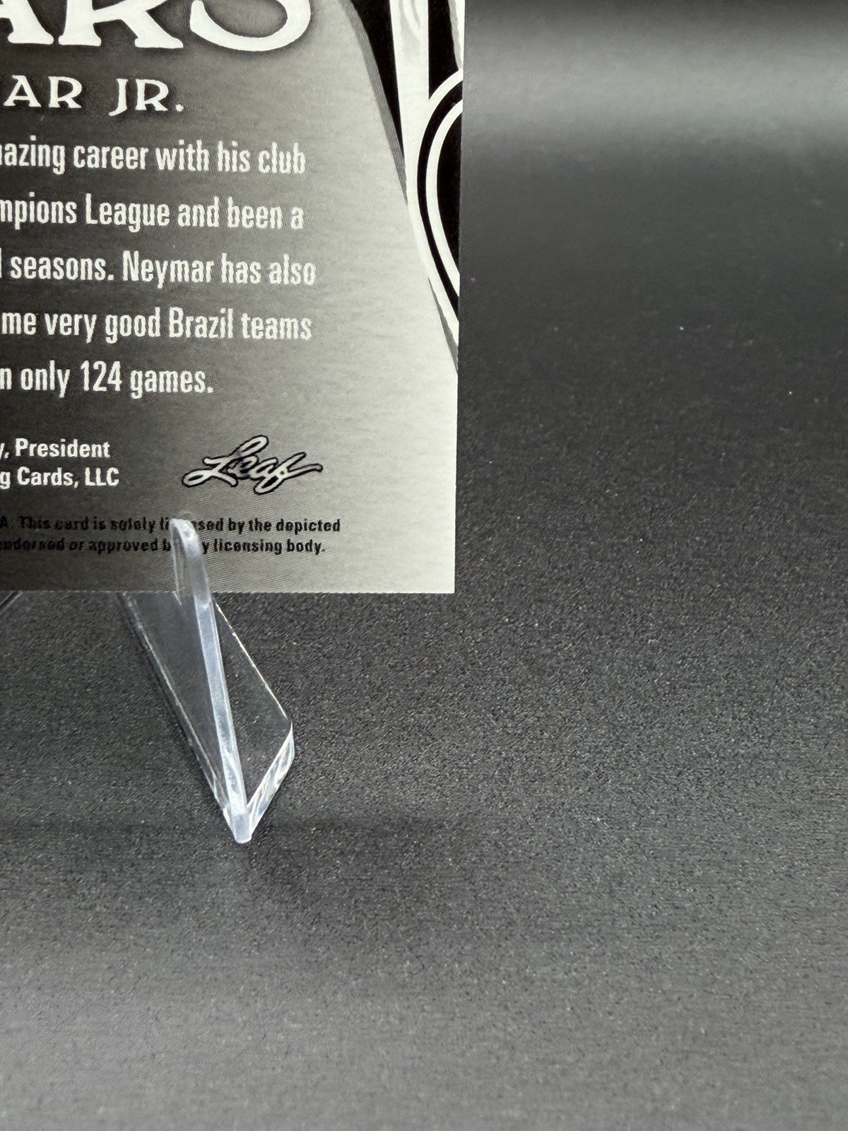 2023 Leaf Soccer Stars NEYMAR JR. SHORT PRINT #SS-8