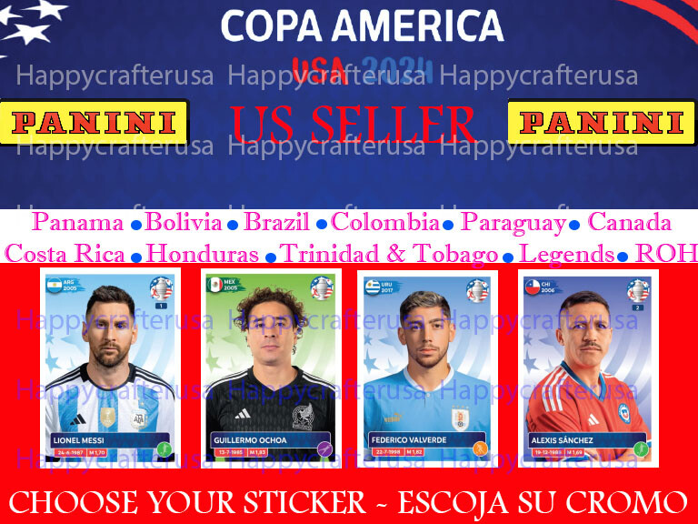 USA VERSION Panini Copa America 2024 — Stickers #PAN1 — #ROH2 ** YOU PICK**
