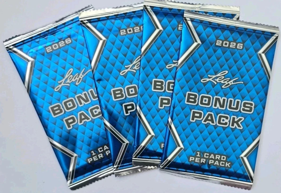 Lot Of 4 — 2026 Leaf Multisport Sealed BONUS Packs — 4 Guaranteed Autographs