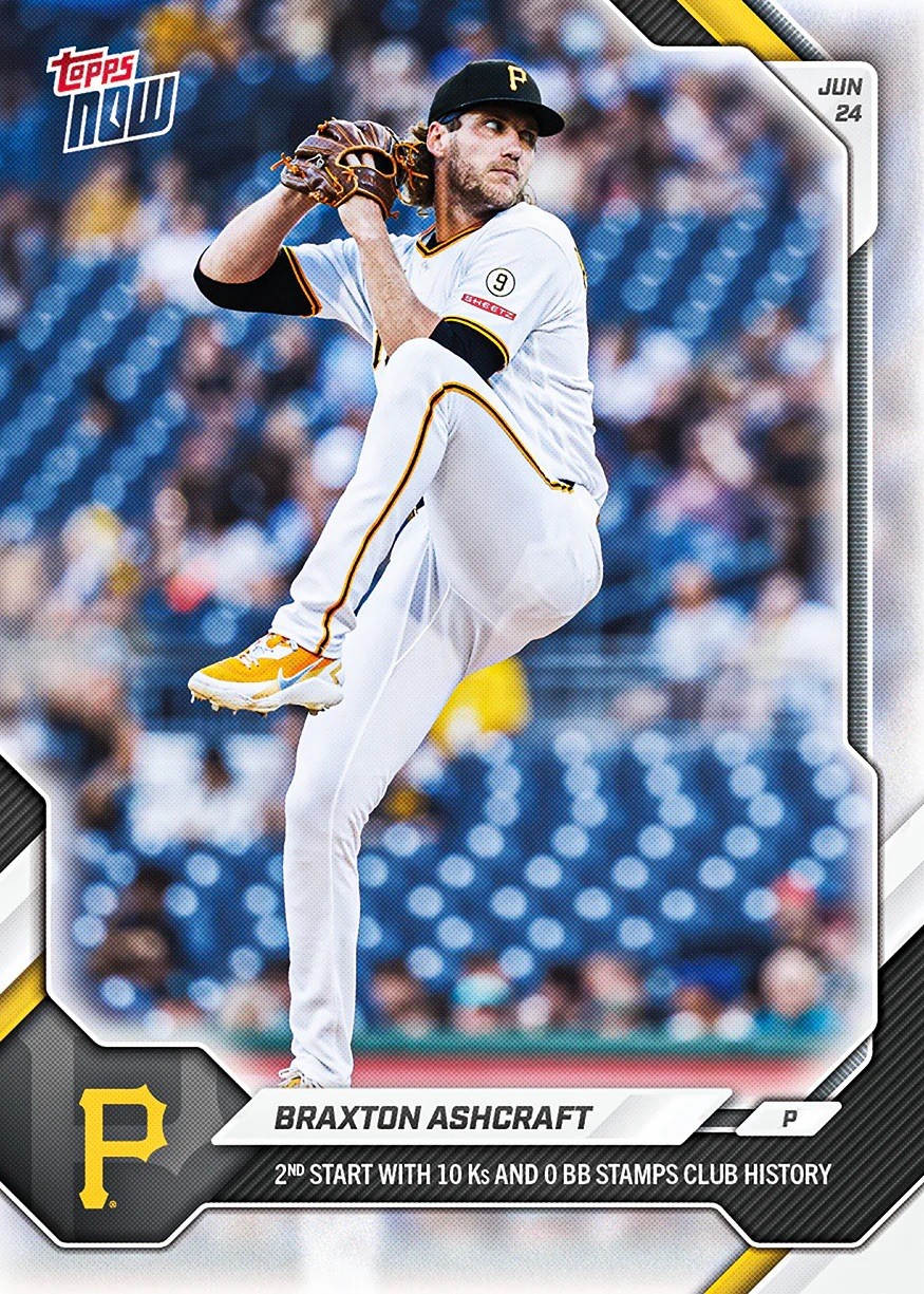 Braxton Ashcraft — 2026 MLB Topps NOW #372 Pittsburgh Pirates 10 Ks PRESALE